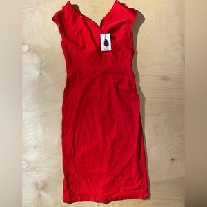MUXXN Elegant Red Dress Large (OY)